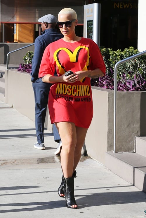 Exclusive... Amber Rose Showing Her Love For Moschino
