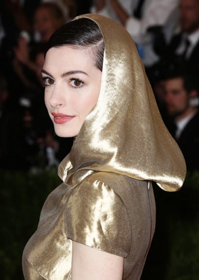 Mandatory Credit: Photo by Matt Baron/BEImages (2702046fu) Anne Hathaway Costume Institute Gala Benefit celebrating China: Through the Looking Glass, Metropolitan Museum of Art, New York, America - 04 May 2015