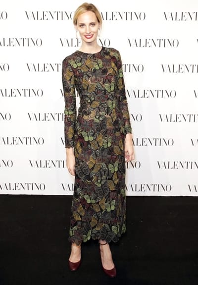 Lauren Santo Domingo -  December 10, 2014 - VALENTINO HAUTE COUTURE FASHION SHOW (arrivals) held at 945 Madison Ave., New York. (Photo by Jimi Celeste/Patrick McMullan/Sipa USA)