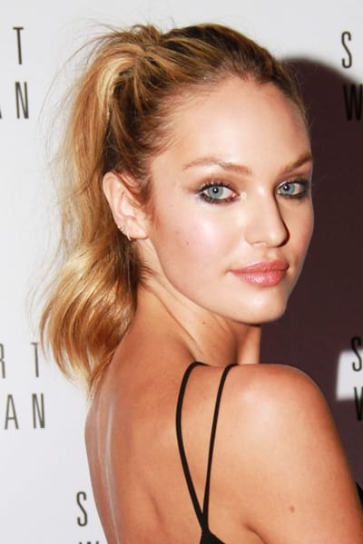 Candice Swanepoel ponytail