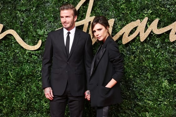 David & Victoria Beckham British Fashion Awards 2015