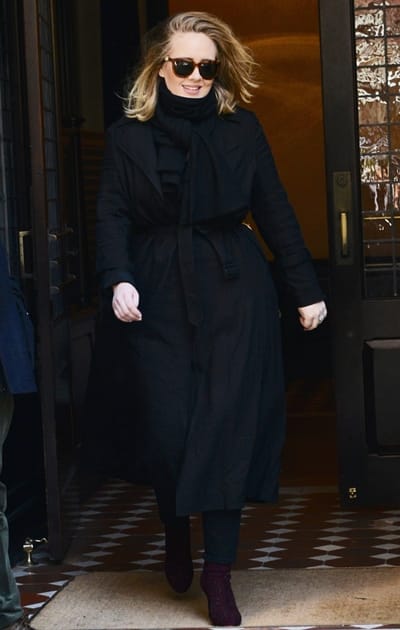 Nov. 17, 2015 - New York City, NY, USA - Singer Adele leaves her downtown hotel on November 17 2015 in New York City  (Credit Image: © Curtis Means/Ace Pictures via ZUMA Press)