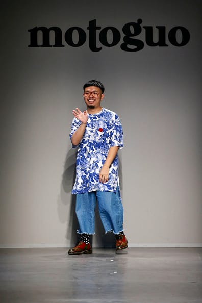 MILAN, ITALY - JUNE 20: A model walks the runway at the Moto Guo show during Milan Men's Fashion Week SS17 on June 20, 2016 in Milan, Italy. (Photo by Estrop/WireImage)