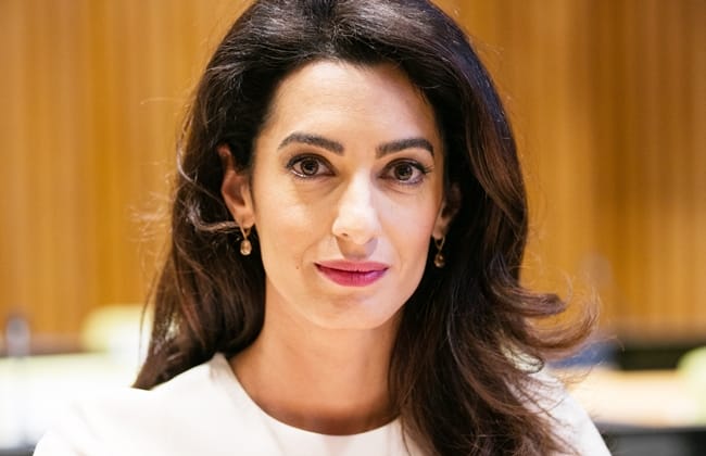 United Nations, New York, USA, September 16 2016 - Amal Clooney, International human rights lawyer Participated on the Appointment Ceremony of Nadia Murad Basee Taha as UNODC Goodwill Ambassador for the Dignity of Survivors of Human Trafficking today at the UN Headquarters in New York. Photo by: Luiz Rampelotto/EuropaNewswire *** Please Use Credit from Credit Field ***
