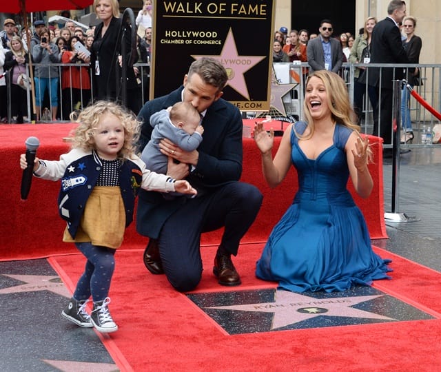 Ryan Reynolds honored with star on Hollywood Walk of Fame in Los Angeles