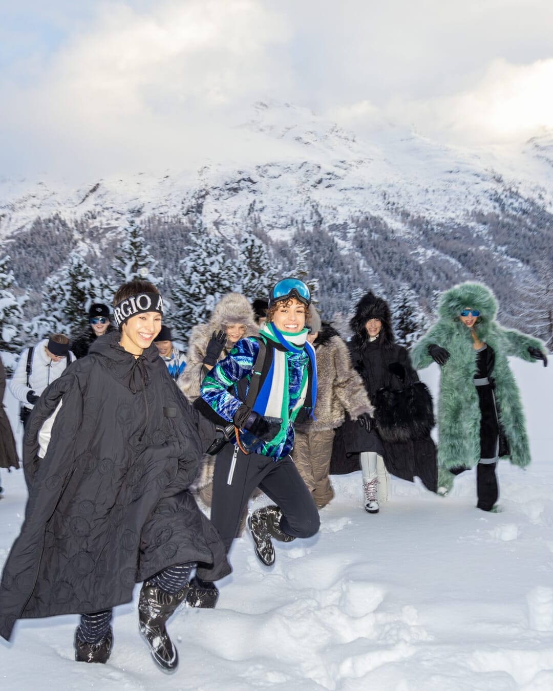 Acara Giorgio Armani Neve Musim Sejuk 23, Berlangsung Meriah di St.Moritz