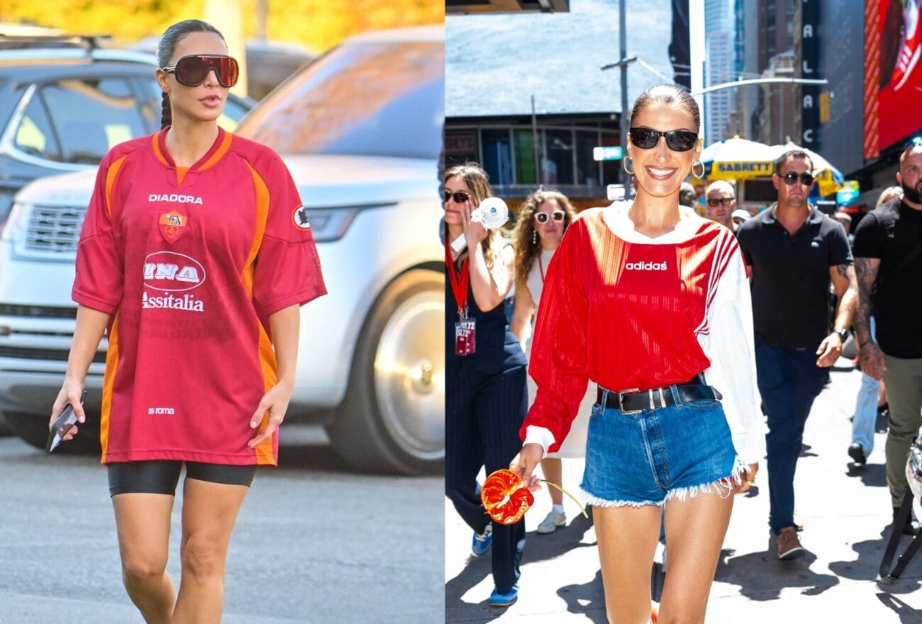 Selebriti Wanita Cantik Gayakan Jersi Bola Sepak