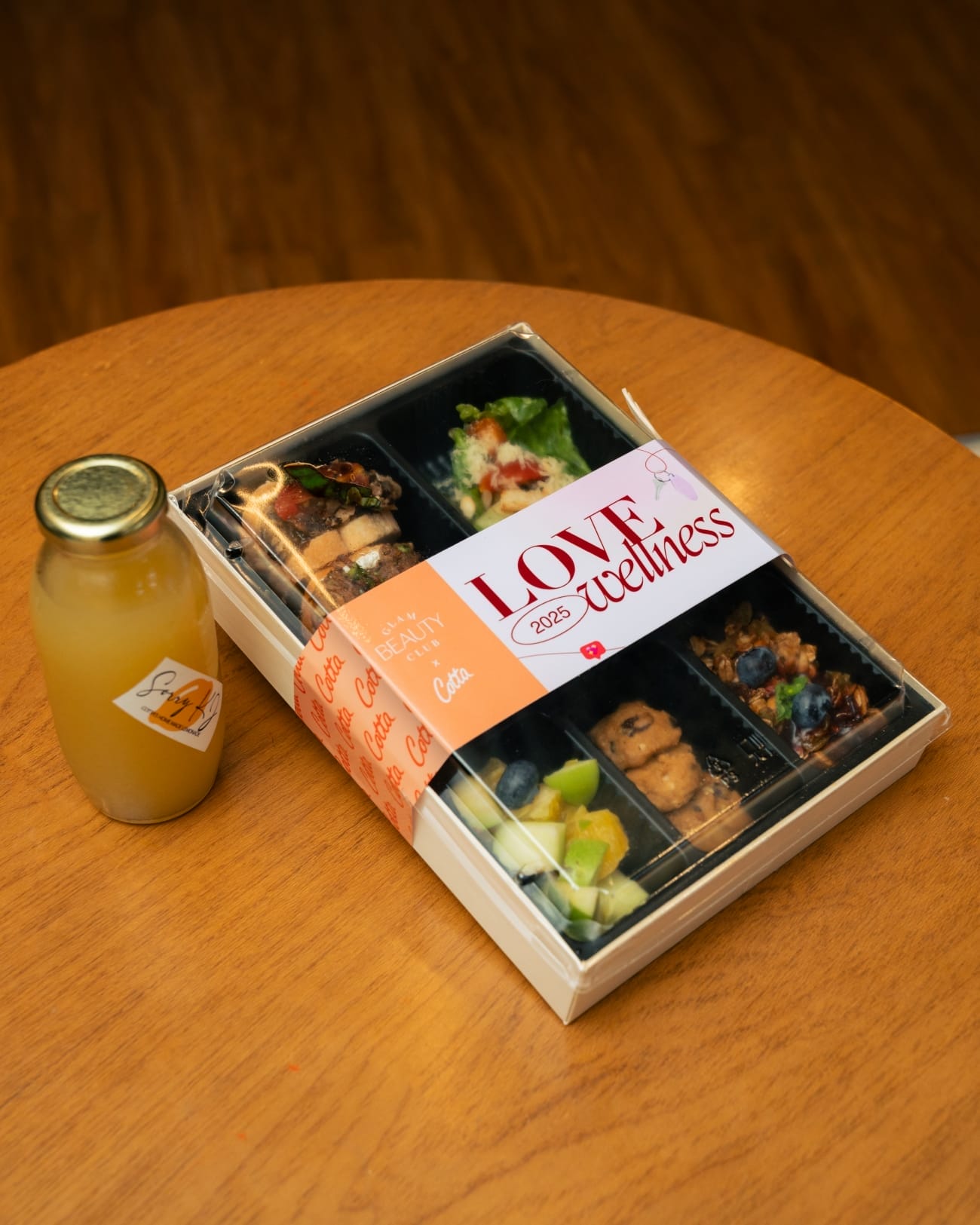 makanan dari Cotta KL untuk sesi sauna therapy dan ice bath GBC Love Wellness 2025 di Rise & Plunge