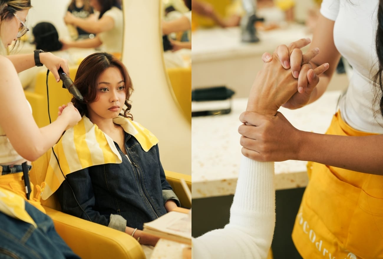 sesi dandan rambut GBC Love Wellness di COCOdry