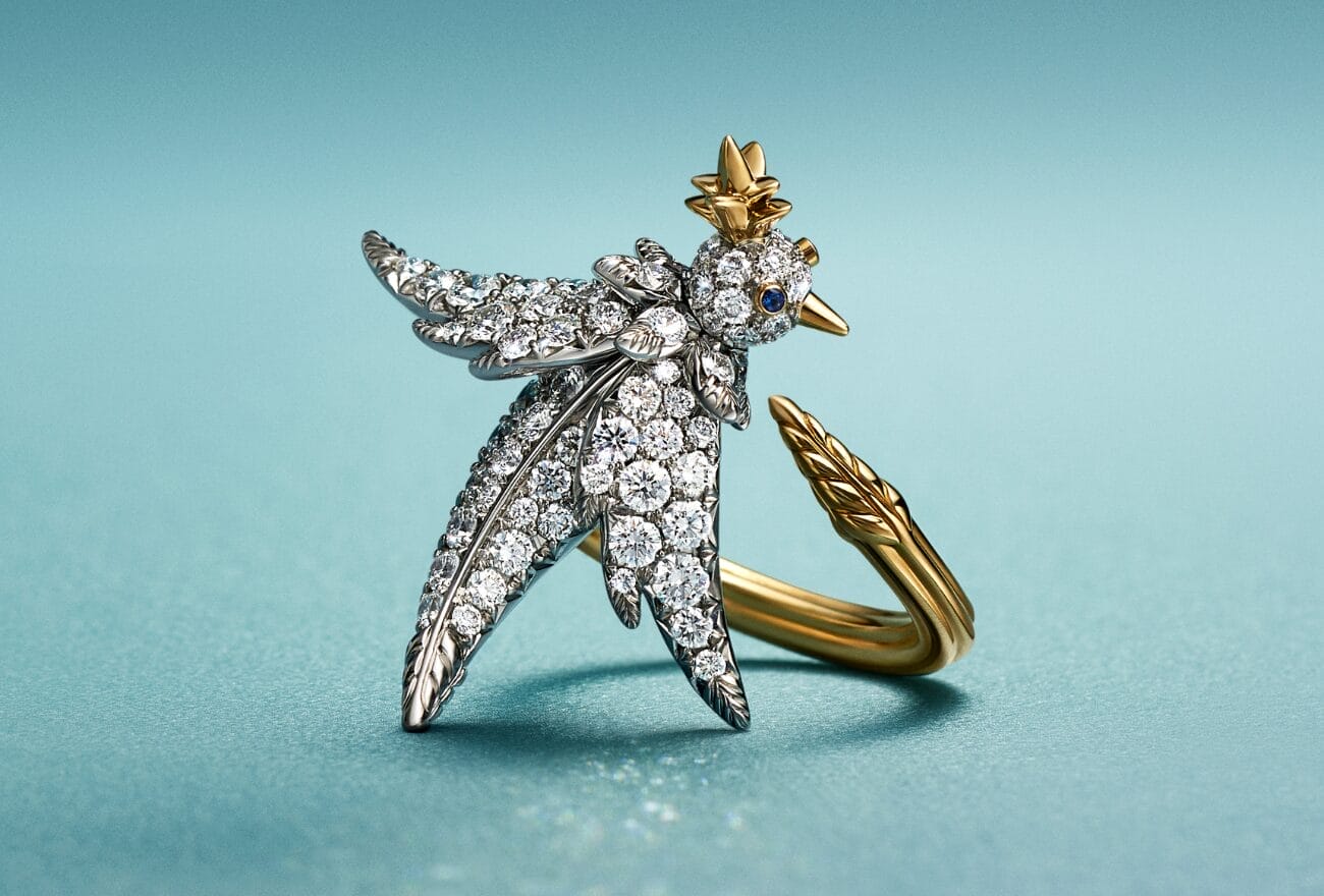 Bird on a Rock by Tiffany